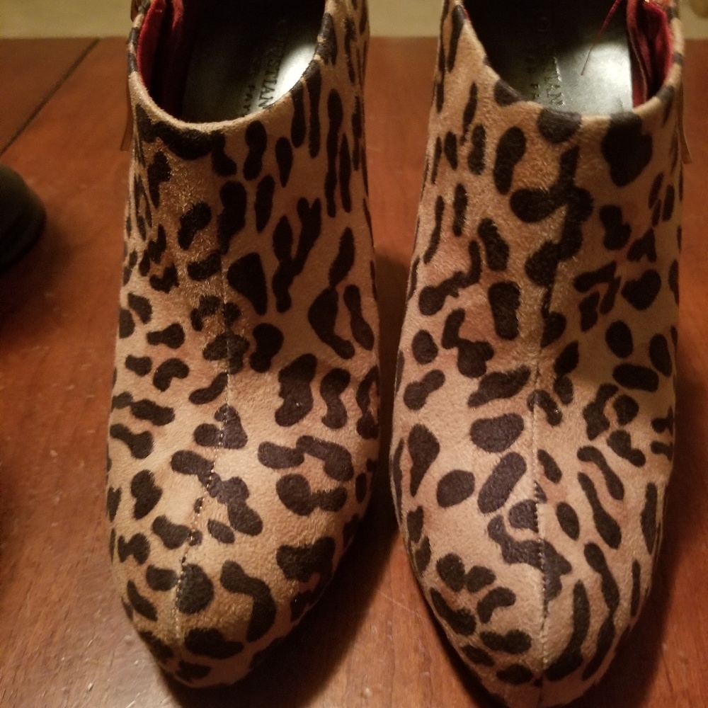 Christian Siriano Leopard Booties